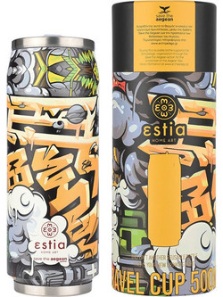 Estia Travel Cup Save The Aegean Graffiti Rhythm 500ml