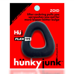 Hunkyjunk Zoid Lifter Cock Ring Ελαστικό Δαχτυλίδι Πέους Σιλικόνης 5.7cm Μαύρο