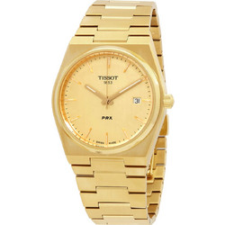 Tissot PRX Ανδρικό Ρολόι με Χρυσό Μεταλλικό Μπρασελέ T137.410.33.021.00