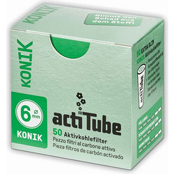Ανταλλακτικό Φίλτρο actiTube Extra Slim KONIK 50 Κωνικά Ενεργού Ανθρακα 6mm