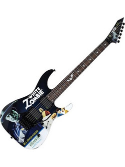 ESP LTD Kirk Hammet KH-WZ Ηλεκτρική Κιθάρα Double Cut με HH Μαγνήτες και Ταστιέρα Ebony White Zombie