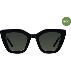 Meller Azalee All Black Γυναικεία Γυαλιά Ηλίου Πεταλούδα Κοκάλινα Μαύρα με Μαύρο Polarized Φακό