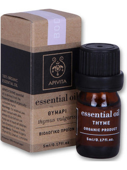 Apivita Βιολογικό Αιθέριο Έλαιο Θυμάρι 5ml