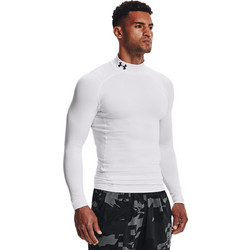 Under Armour ColdGear Compression Mock Ανδρικό Αθλητικό Φούτερ Λευκό 1366072-100