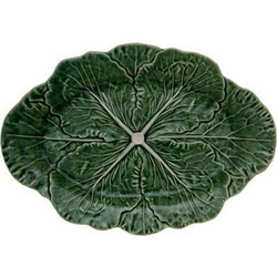 Πιατέλα Οβάλ Cabbage Λάχανο Πράσινη Bordallo Pinheiro (43 cm)