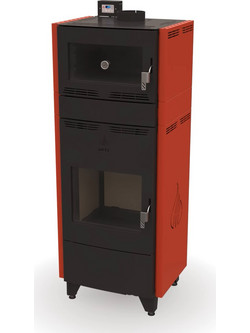 Phoenix Air Hydro Oven Ενεργειακή Σόμπα Καλοριφέρ με Φούρνο Κόκκινο