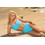 Marko Bkini Set Bikini Set Μπουστάκι Ψηλόμεσο Γαλάζιο M-614