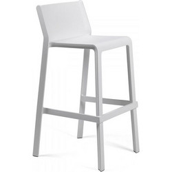 TRILL STOOL BIANCO 40350.00.000 σκαμπό bar 47,5x50,5xH95,5(75)cm