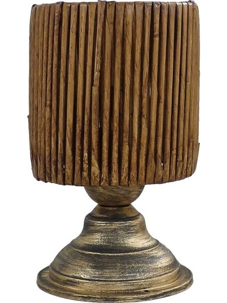 Heronia Lighting TL-06 Πορτατίφ Ε27 Καφέ Bronze Φ15xΥ25cm