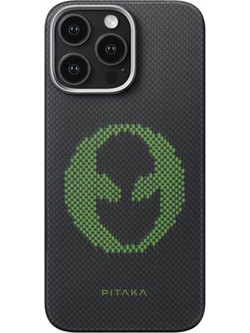 Θήκη Pitaka x Aries Tactile Weaving+ Aramid MagEZ 5 Magsafe 1500D 1.05mm CARBON FIBER για Apple iPhone 16 PRO MAX 6.9 2024 - ALIEN - KI1601ALP