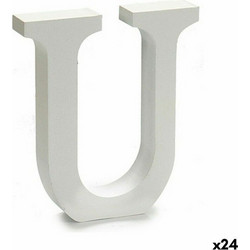 Στίχοι U Ξύλο Λευκό (2 x 16 x 14,5 cm) (24 Μονάδες)