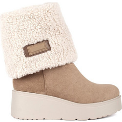Γυναικεία Platform Fur Boots Plato 8389 ΧΑΚΙ