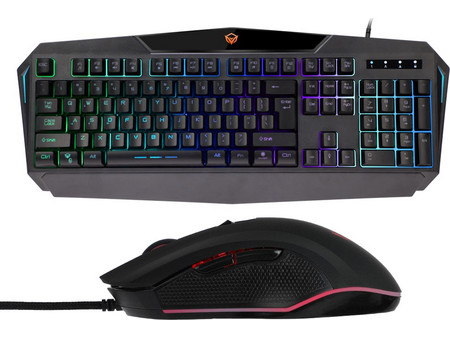 Meetion C510 Σετ Gaming Πληκτρολόγιο RGB Black