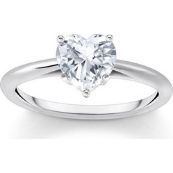 Thomas Sabo TR2476-051-14-54 Silver Ring with white Stone in Heart Shape Ladies