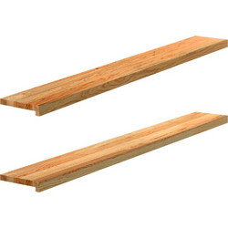 Περβάζια παραθύρων 2 τεμ. Αν. Καφέ 160x20x2εκ. Μασίφ Ξύλο Δρυός 4009140