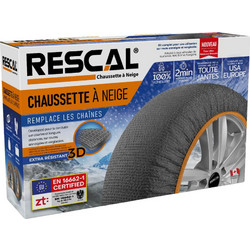 Rescal Snow Socks XX-Large Αντιολισθητικές Χιονοκουβέρτες για Επιβατικό 2τμχ