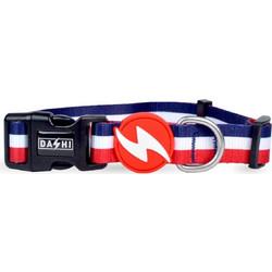 Dashi Stripes Κολάρο Σκύλου Κόκκινο Μπλε 2x35-54cm