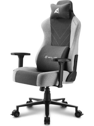 Sharkoon Skiller SGS30 Καρέκλα Gaming Υφασμάτινη Μαύρη Γκρι