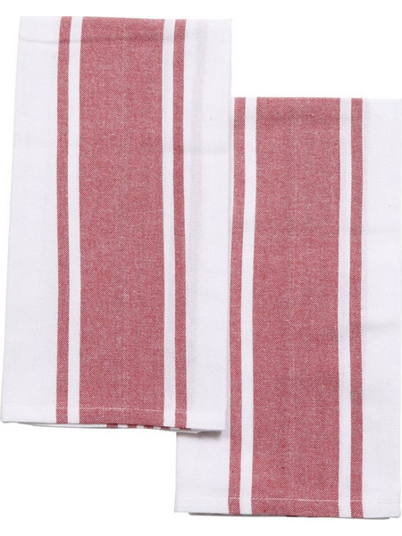 Arte Regal Πετσέτες Κουζίνας Σετ 2τμχ White Red 50Χ70