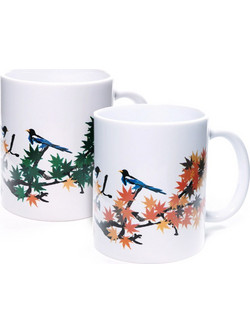 KIKKERLAND Maple Leaves Morph Mug - Κούπα με Σχέδιο ΦΥΛΛΑ που αλλάζει χρώμα στο ζεστό CU333