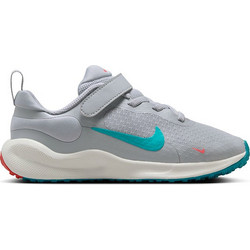 Nike Revolution 7 Παιδικά Αθλητικά Παπούτσια για Τρέξιμο Γκρι Τιρκουάζ FB7690-008