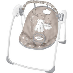 KikkaBoo Felice Bear Ηλεκτρικό Relax Μωρού Κούνια με Μουσική & Δόνηση έως 9kg Γκρι