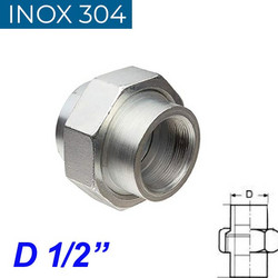 INOX 304 Ρακόρ 1/2"