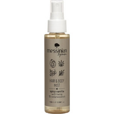 Messinian Spa Spicy Vanilla With Hemp & Cedarwood Oil Hair & Body Mist 100ml
