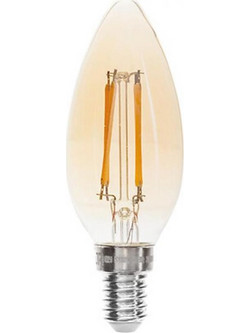 Λάμπα led Flame-shaped C35/E14/2W Φ3,5 Η9,9cm