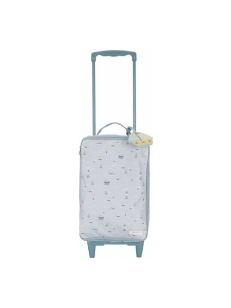 Little Dutch Sailors Bay LD4971 Βαλίτσα Καμπίνας 38x27.5x14cm με 2 Ρόδες Λευκή