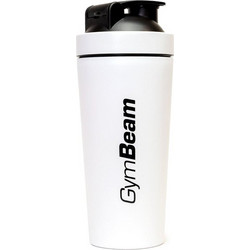 GymBeam Shaker Steel αθλητικό σέικερ χρώμα White 1 τμχ