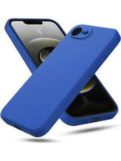 Back Cover Θήκη Λεπτής Σιλικόνης Matte για iPhone 16Ε Μπλε