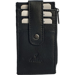 Δερμάτινη Καρτοθήκη GINIS CG-317 Μαύρο - RFID Προστασία & 10 Θέσεις Καρτών Μαύρο