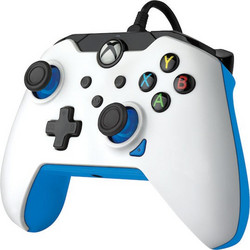 PDP 049-012-WB Wired Controller PC Xbox X & Xbox One White Blue