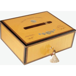 Πουροθήκη Υγραντήρας Πούρων Elie Bleu Cigar Humidor Medal Yellow