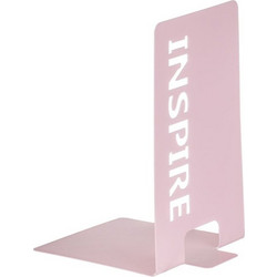 Βιβλιοστάτης Μεταλλικός Ροζ Inspire 10x10x15.5cm