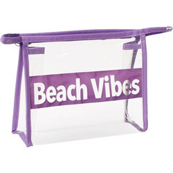 Νεσεσέρ Καλοκαιρινό Διάφανο Μωβ Beach Vibes 20x6x17cm