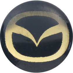 Aυτοκόλλητο - logo για κέλυφος κλειδιού MAZDA 14 mm από σιλικόνη