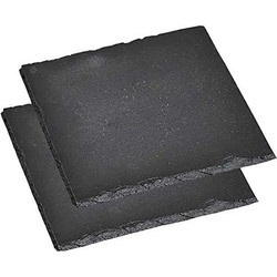 Kesper Σετ Σουβέρ 2τμχ Πέτρινα Stone 38110 13x13cm Black