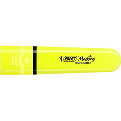 Bic - Μαρκαδόρος Υπογράμμισης, Highlighter Flat Κίτρινο 73743
