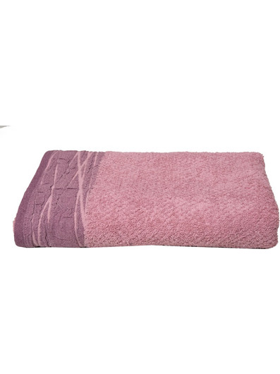 Πετσέτα 70x140 Nefeli με Κεντητό Λογότυπο 3 Lilac Pink - Anna Riska