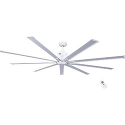 CasaFan Big Smooth Eco WE Ανεμιστήρας Οροφής 221cm 29W με Τηλεχειριστήριο Ασημί