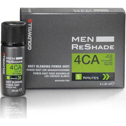 Goldwell Men Reshade Power Shot 4CA Brown Ανδρική Μόνιμη Βαφή Μαλλιών Χωρίς Αμμωνία 4x20ml