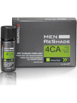 Goldwell Men Reshade Power Shot 4CA Brown Ανδρική Μόνιμη Βαφή Μαλλιών Χωρίς Αμμωνία 4x20ml
