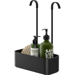 Tiger 2-Store Ράφι κρεμαστό για Βρύση Ντους 25 cm Black 800376