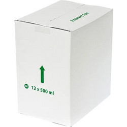 Χαρτοκιβώτιο 3 Φύλλων για Φιάλες Λαδιού 12 x 500ml Dorica Π25,4 x Β19 x Υ28,8εκ