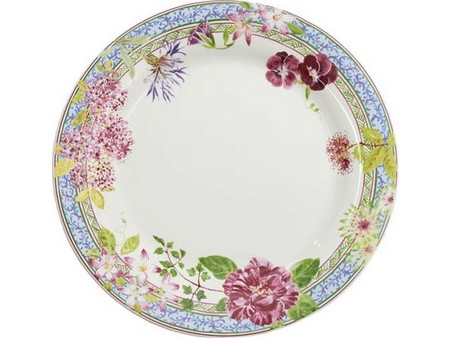 Πιάτα Φαγητού Σετ 4 Τεμαχίων Millerfleurs Faience Gien (27.4cm)