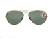 Ray-Ban RB3025 001 Ανδρικά Γυαλιά Ηλίου Aviator Μεταλλικά Χρυσά με Πράσινο Polarized Φακό