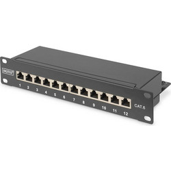 PATCHPANEL 12 PORT CAT6 10" STP