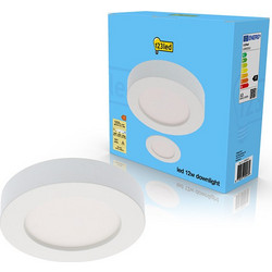 Στρογγυλό φωτιστικό οροφής 123led Dimmable, O 15cm (12W) | 3000-6000K | Επιτοίχιο και ενσωματωμένο